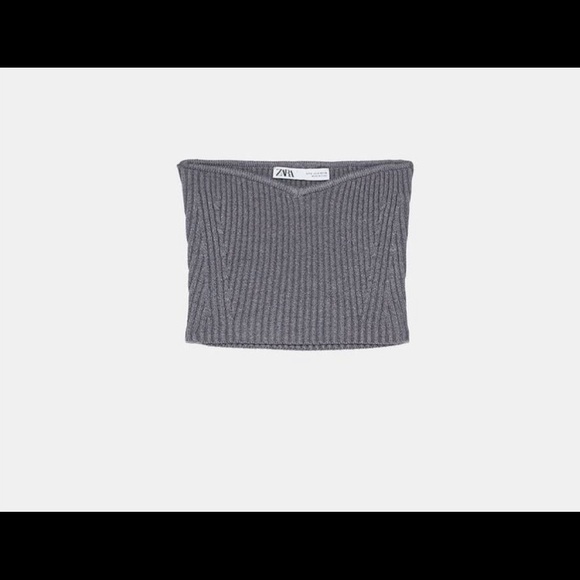 ❤️NEW Blogger Favorite Zara Oversized Poplin Shirt & Knitwear Bustier Crop Top - Picture 10 of 10